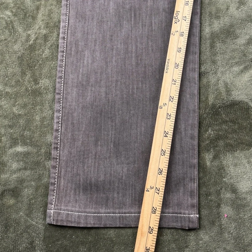 Alberto Stone Modern Fit Jeans Mens 34x34 Grey Brown Light Denim Straight Leg